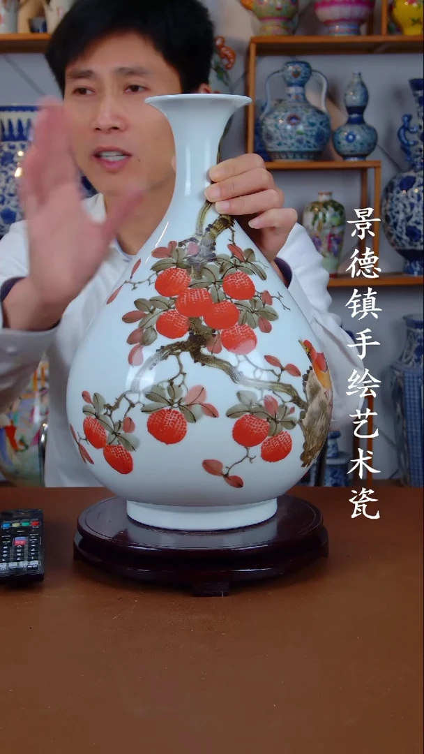 瓶景德镇手工手绘陶瓷摆件36