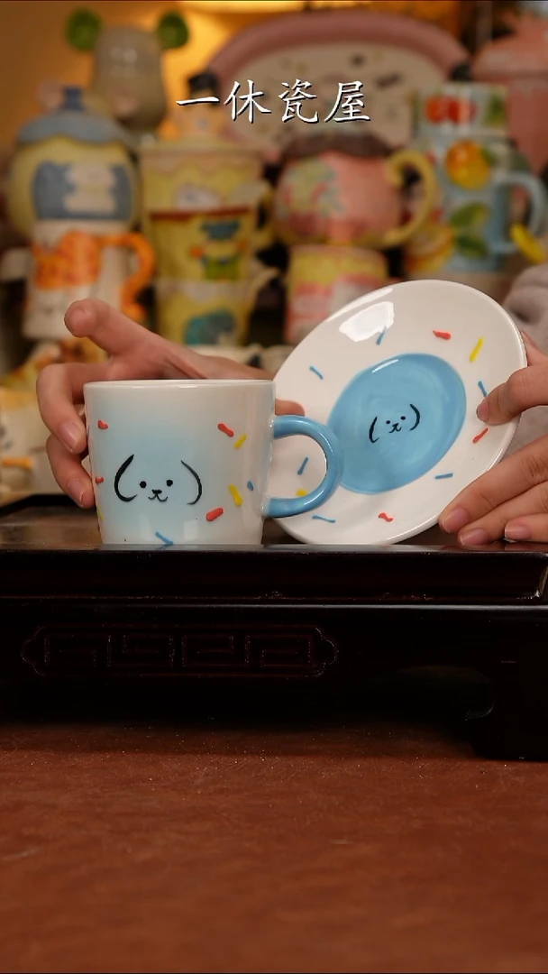 摆件陶景德镇一休瓷屋手作