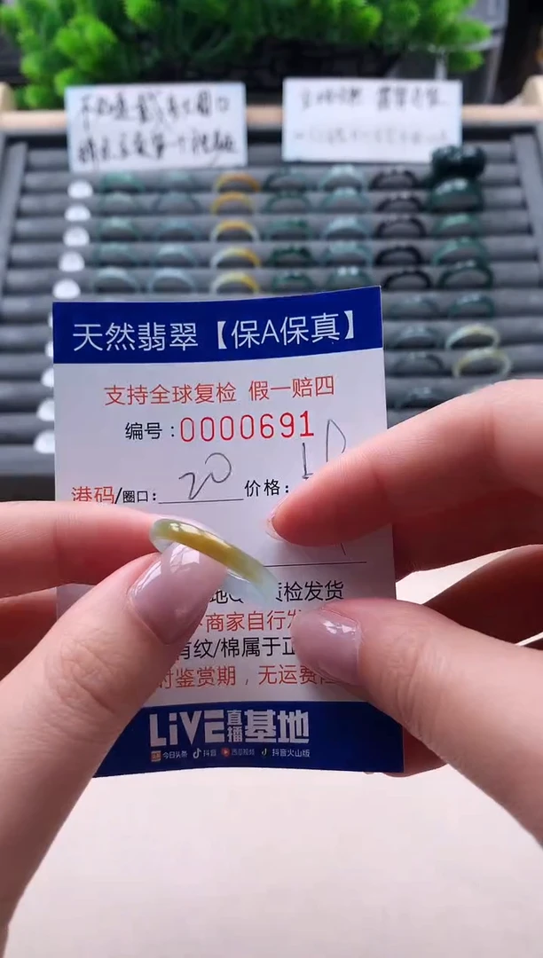 未镶嵌戒指翡翠691