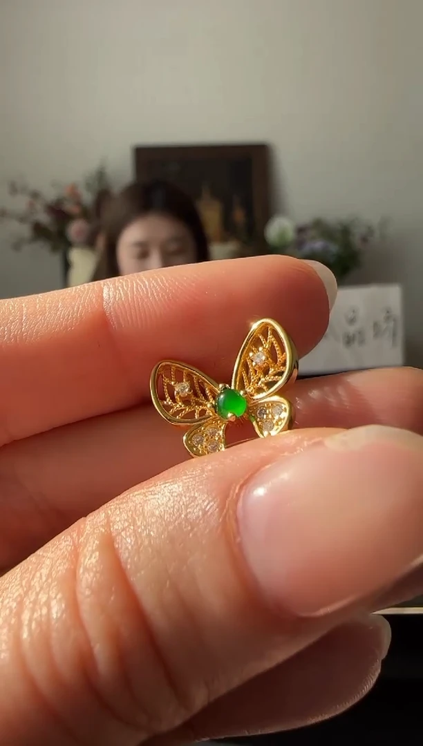 【闪购商品】翡翠吊坠(不含链)银S925镶嵌银镶