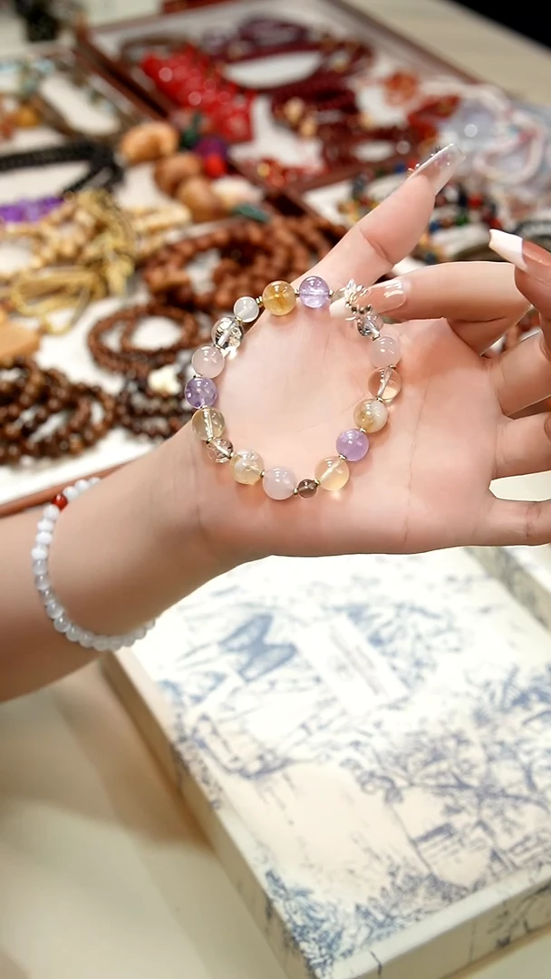 未镶嵌手串水晶水晶多宝手串