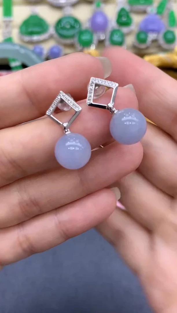 18K金镶嵌翡翠耳饰328-中国好珍宝