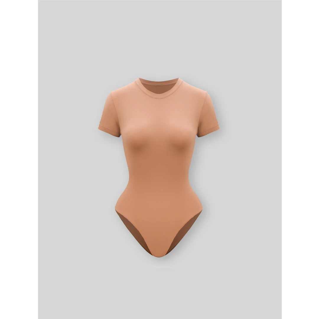 【蜜蜜家】欧美辣妹一体式SK修身短袖连体衣 SK1221