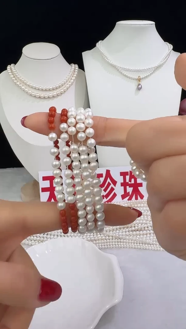 颈饰银S925镶嵌淡水珍珠1