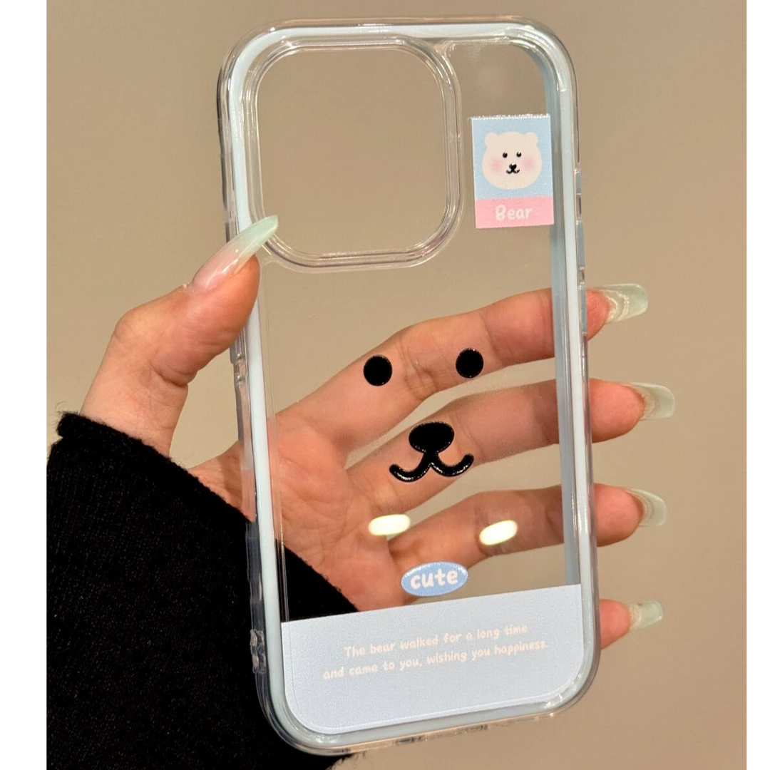 自嘲熊表情适用苹果13promax手机壳iPhone16pro新款12软壳11防摔