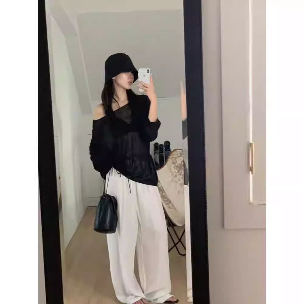 Vergamot A250724405 慵懒感系带针织罩衫 179