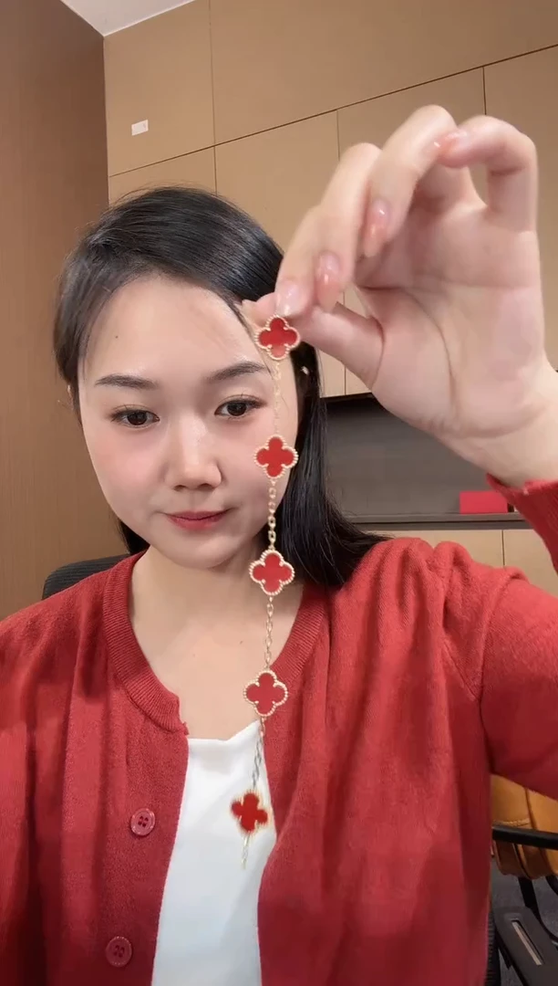 【闪购商品】玛瑙/玉髓手链18K金镶嵌红色k黄，五花手链GHJ