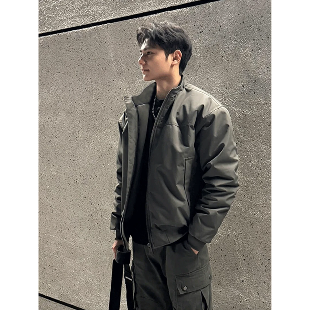 LIGGICC美式羽绒夹克男款秋冬季三防立领高街保暖运动休闲外套