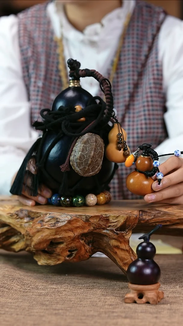 【闪购商品】36—光岳葫天然大漆酒葫芦不含漆珠