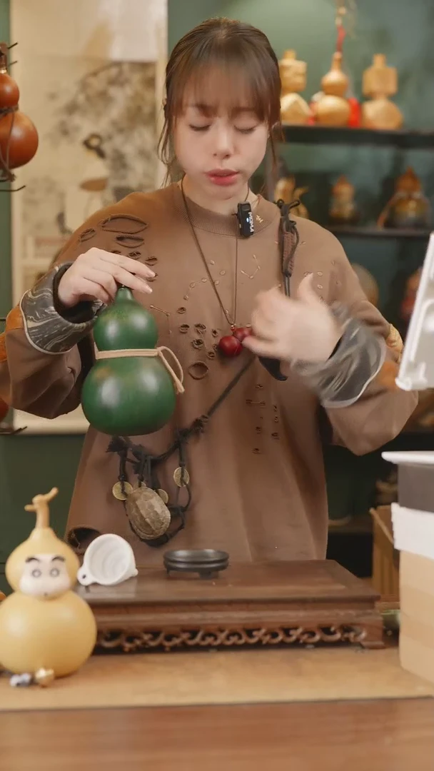 【闪购商品】220号精品天然大漆工艺防渗内胆酒葫芦~