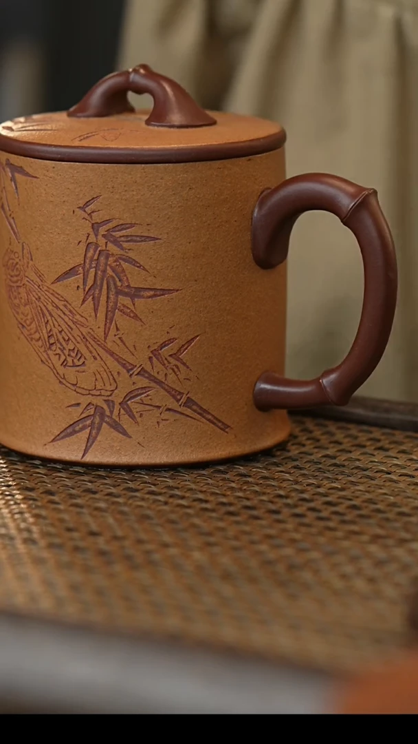 茶杯紫砂蝉鸣粉浆暇
