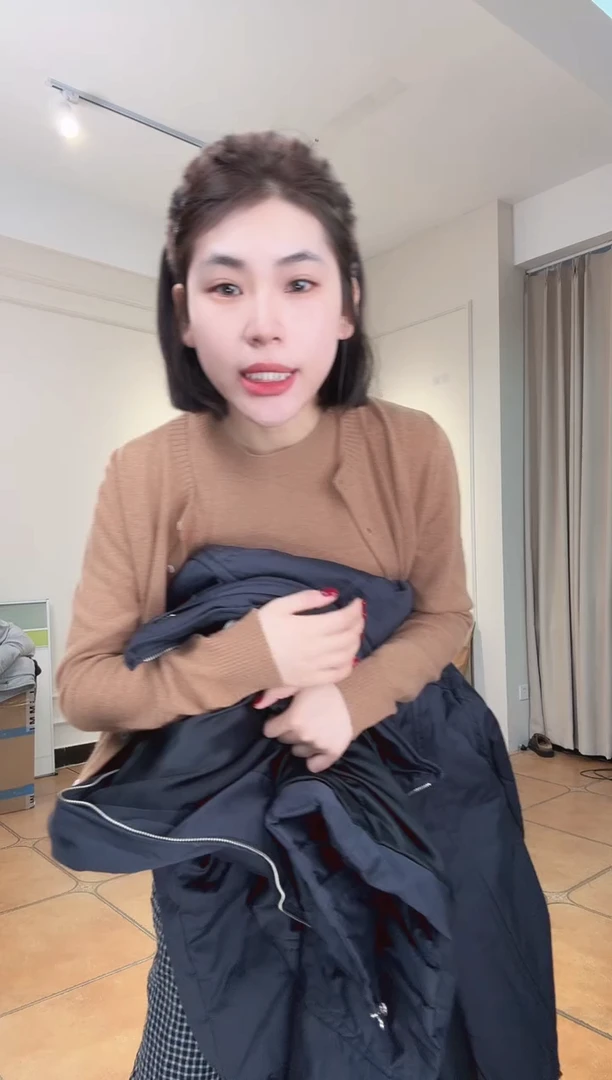 芮*设计师品牌海军蓝长外套