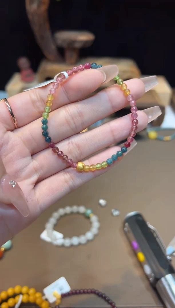 【闪购商品】碧玺手链未镶嵌手饰@@F3722