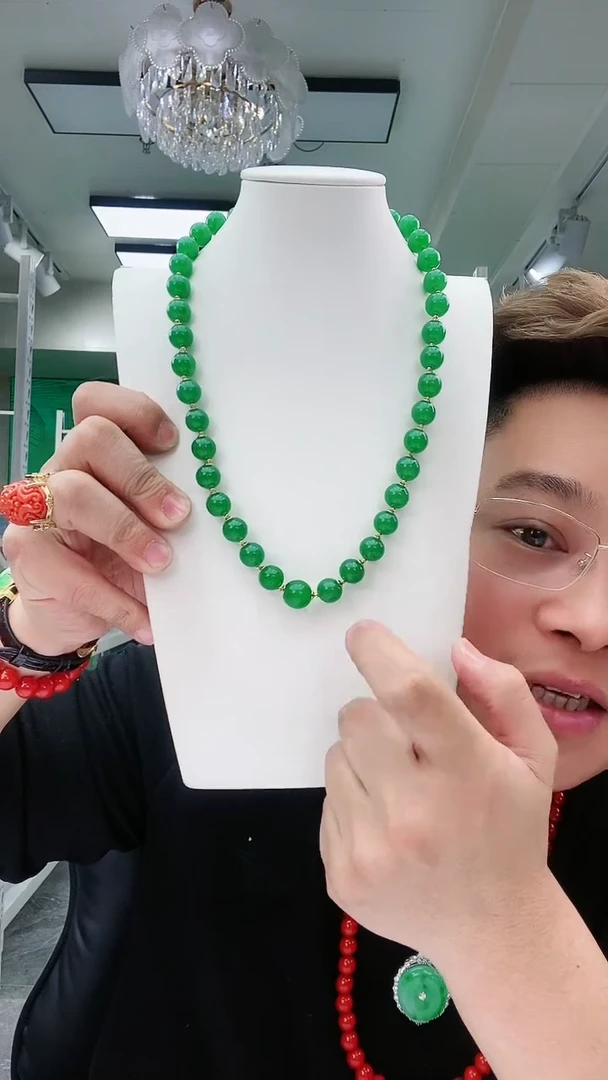 【闪购商品】翡翠颈饰14K金镶嵌D36项链