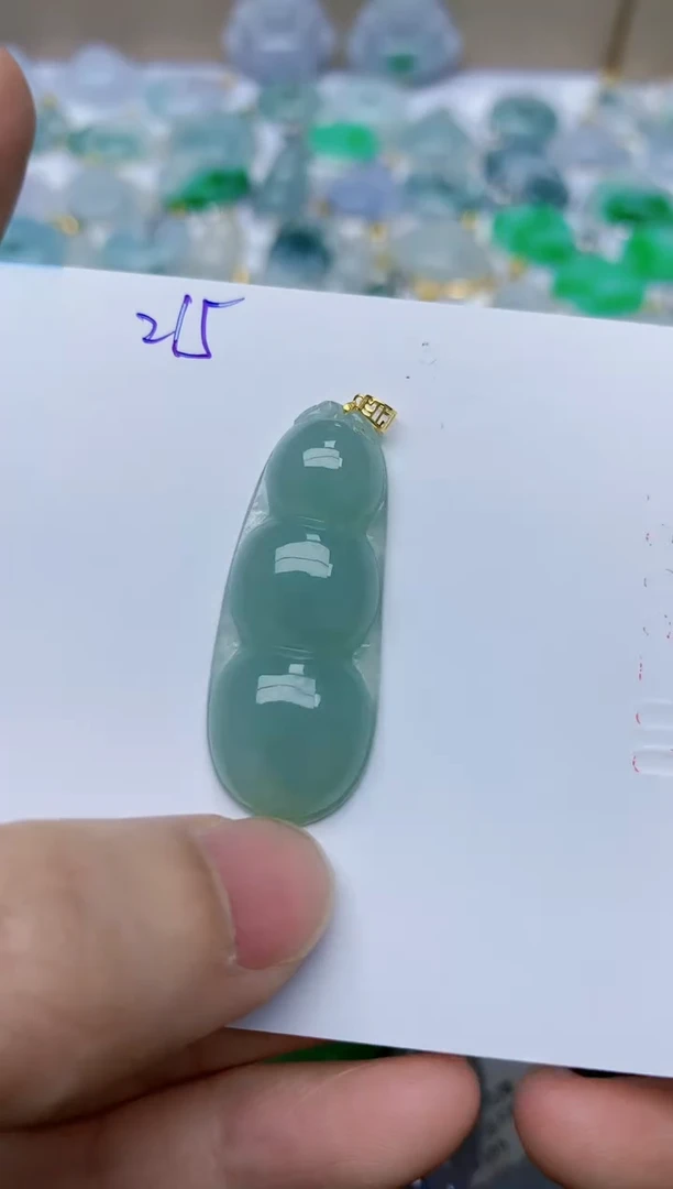 【闪购商品】翡翠颈饰18K金镶嵌天然翡翠A货