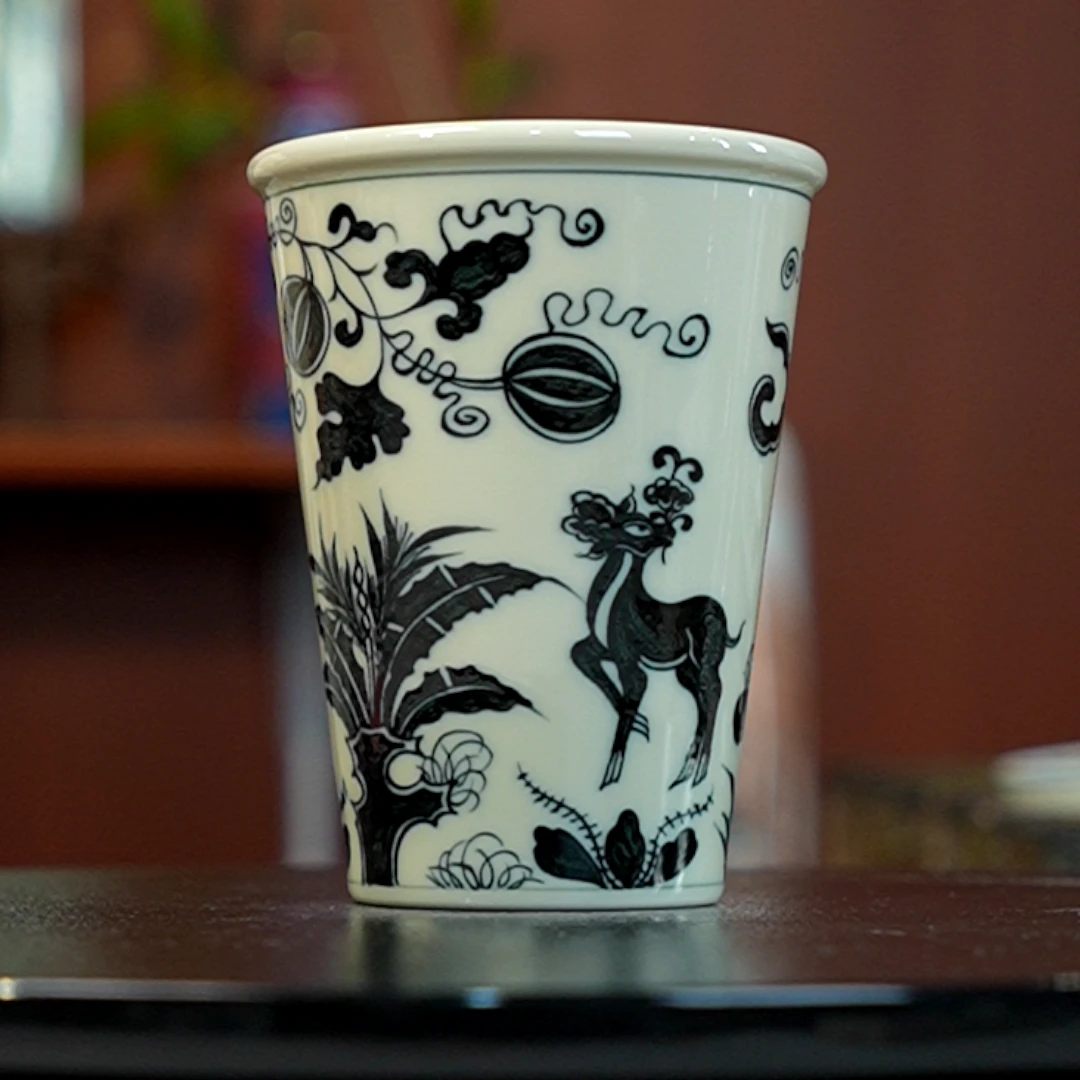 12.25/M400C17/甫生雅集/二号釉青花可乐杯