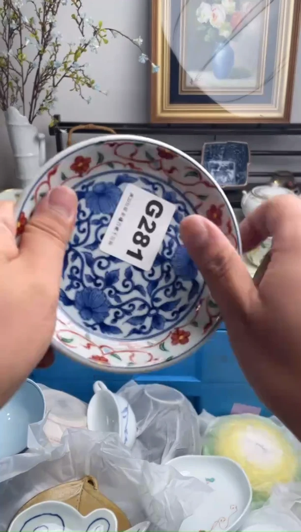 瓷片鸟***树281-G-