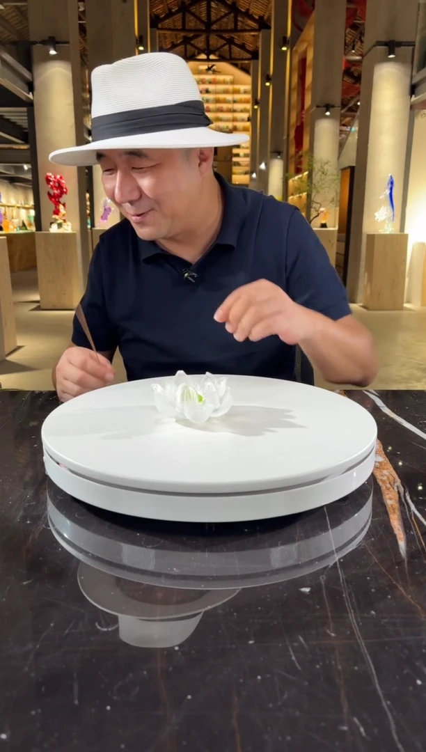 摆件CS0202009夏荷香插艺术琉璃摆件