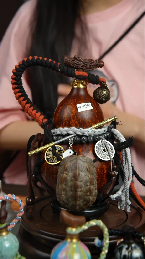 408号500ml左右非遗大漆酒葫芦