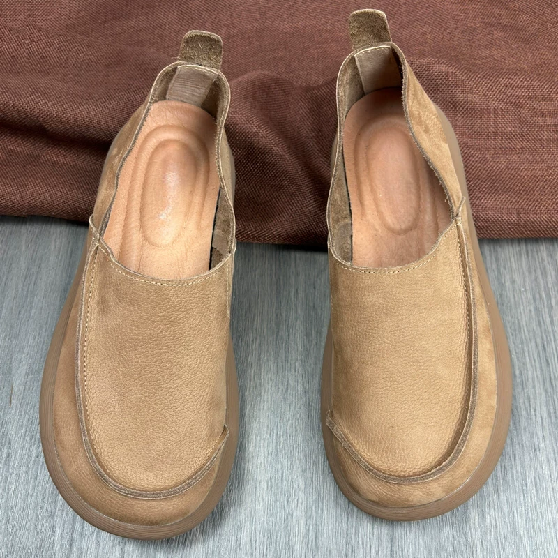 欧美『小众设计风」新品宝藏款~ 单层牛皮透气皮鞋男士休闲百搭软底