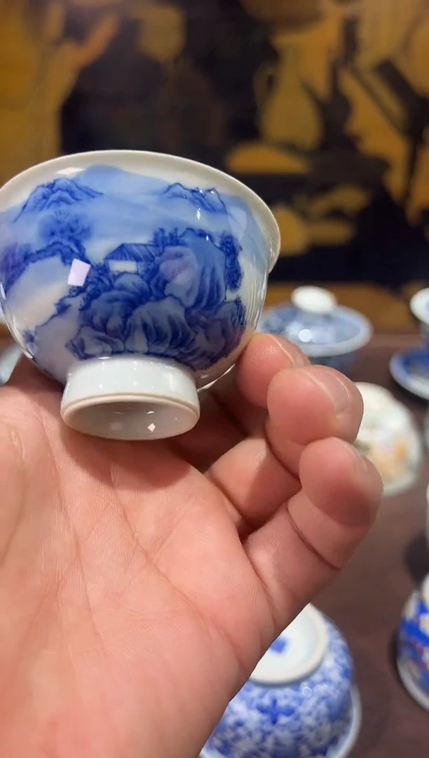 瓷片景德镇瓷器茶器茶杯
