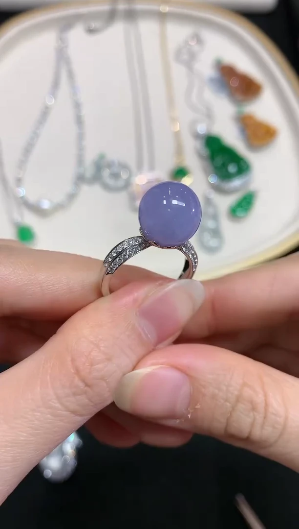 【闪购商品】翡翠戒指18K金镶嵌W523|15000