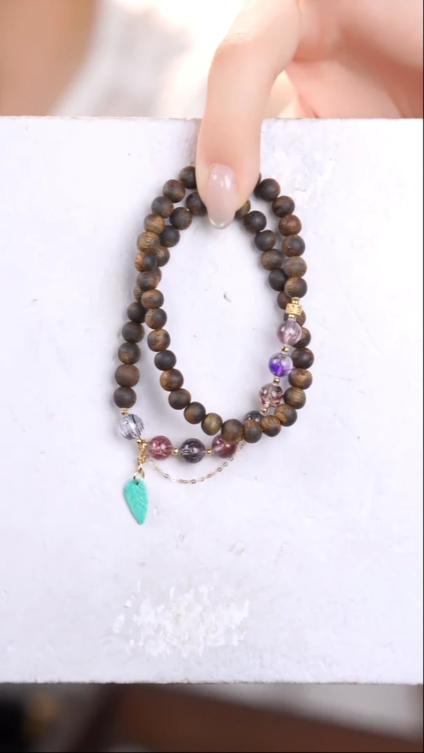 18K金镶嵌手链水晶@