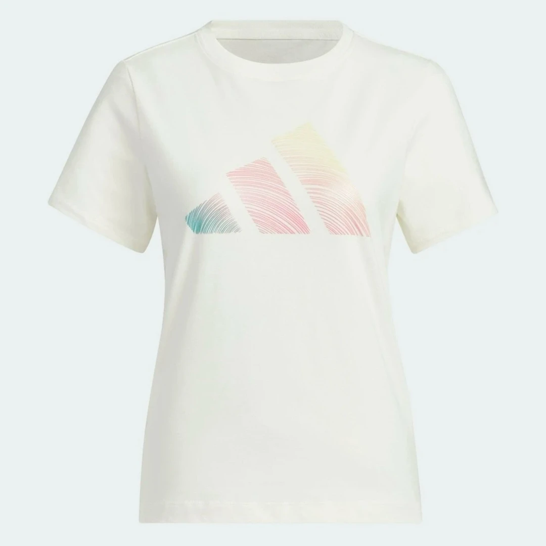 【滔搏联动】阿迪达斯2025女子LOGO SS TEE针织无领短T恤JL6284