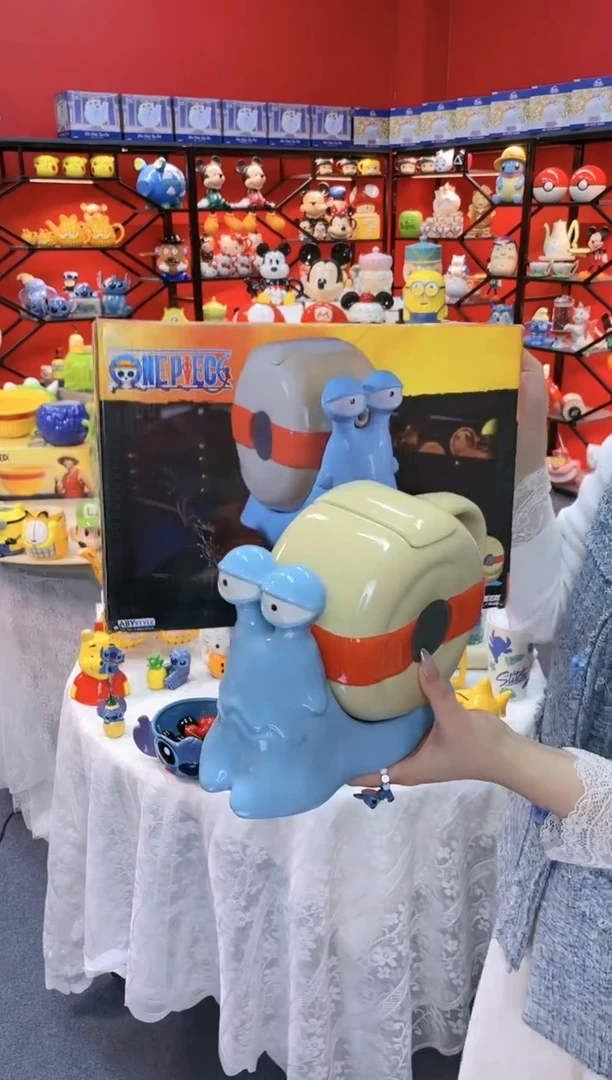 【闪购商品】.@@海贼王电话虫水壶（原盒）