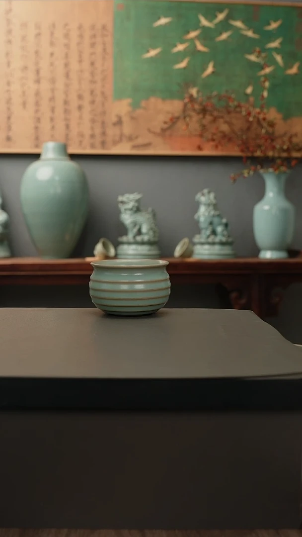 原产地原矿   弦纹杯