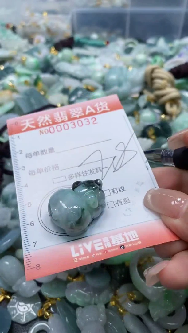 翡翠未镶嵌颈饰闪购0003032