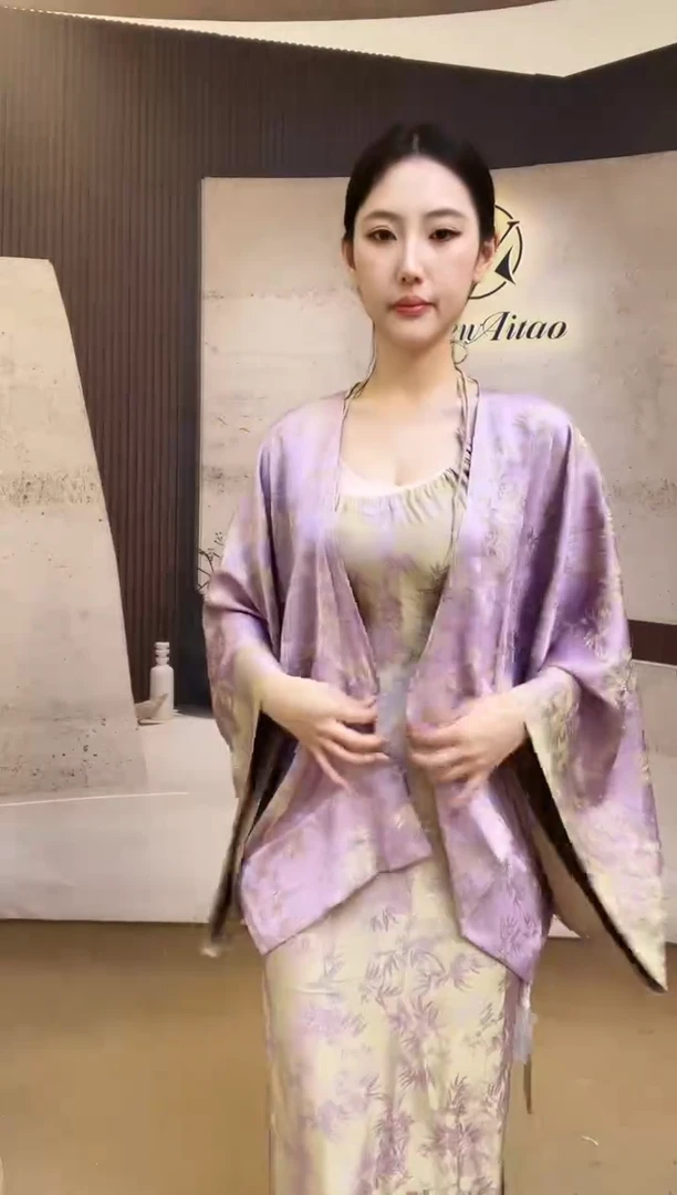 紫色国风套装-备注尺码