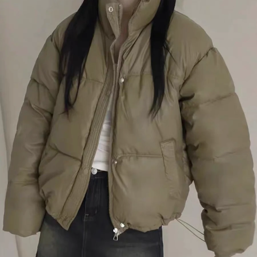 棉服短款时尚休闲百搭宽松韩版立领冬季371