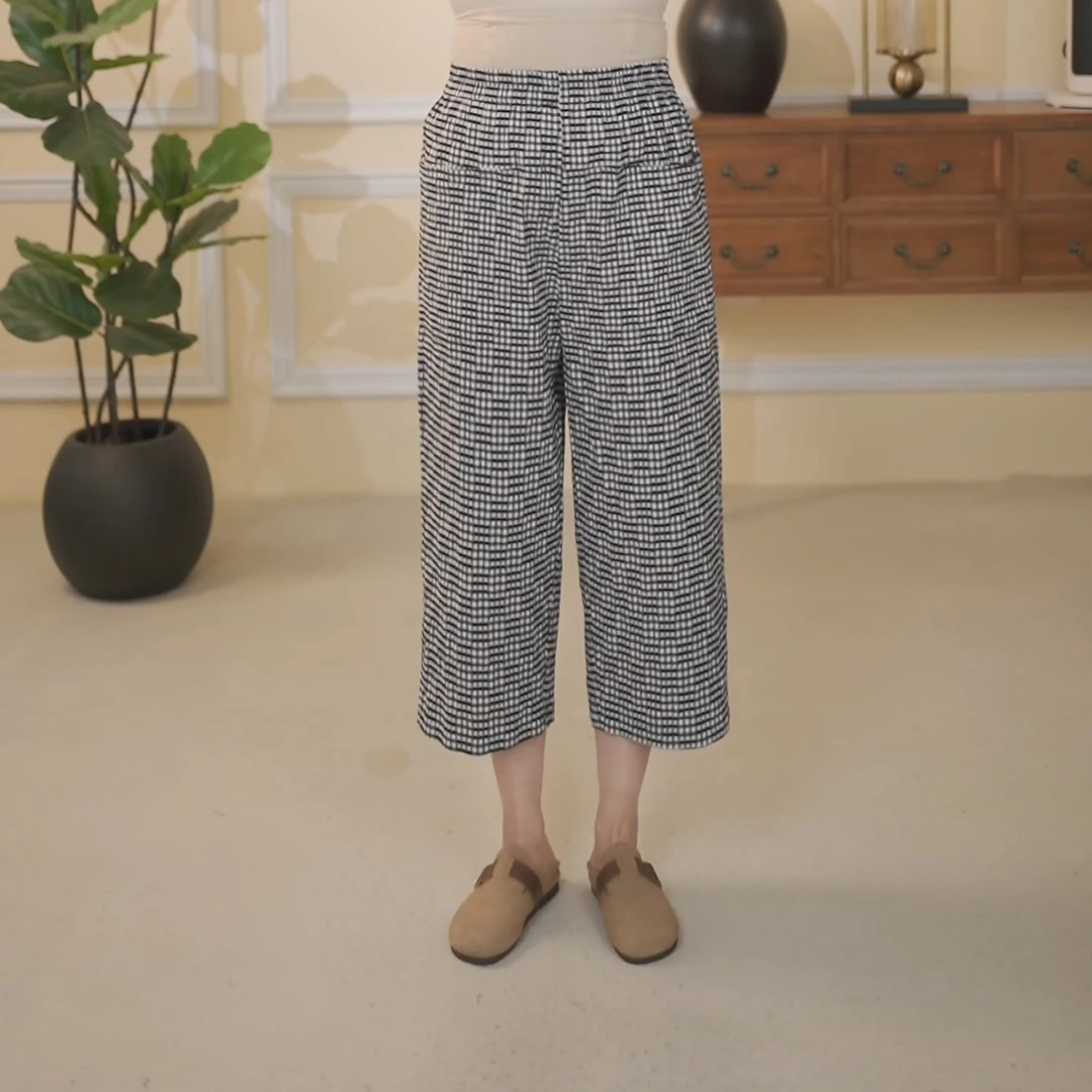 休闲宽松女装夏季直筒裤（C8825）