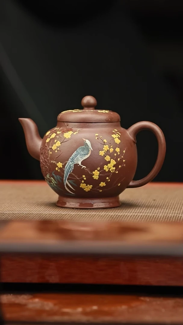 茶壶紫砂喜上眉梢 220毫升