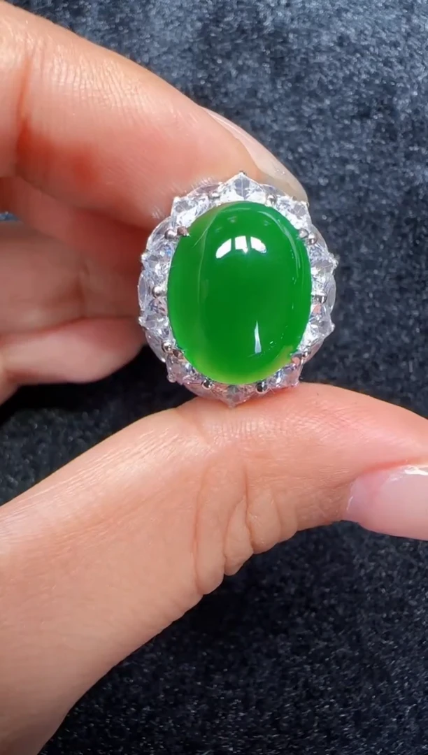 未镶嵌定制翡翠翡翠戒指123