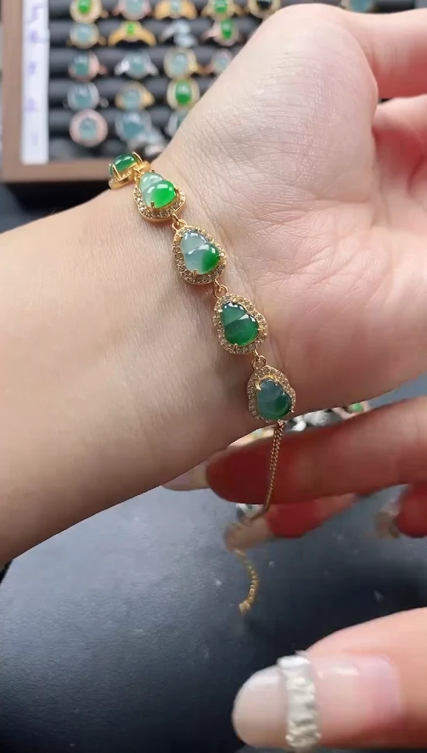 银S925镶嵌戒指翡翠51511