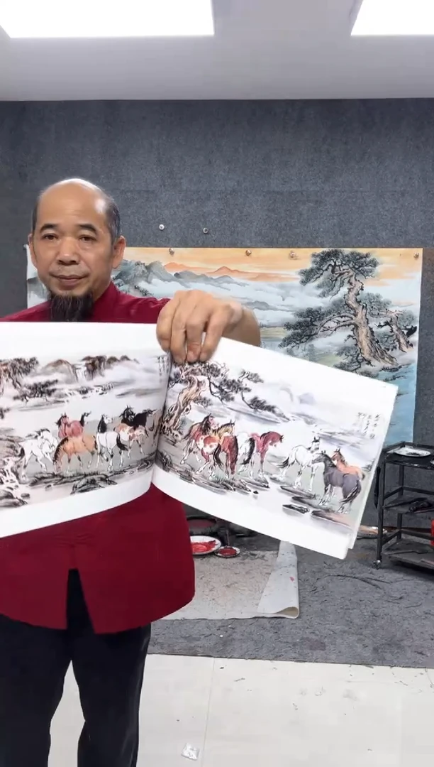 纸本画本姚大千 画本 50幅作品画集