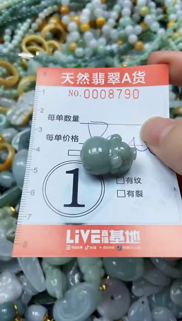 翡翠未镶嵌颈饰闪购0008790