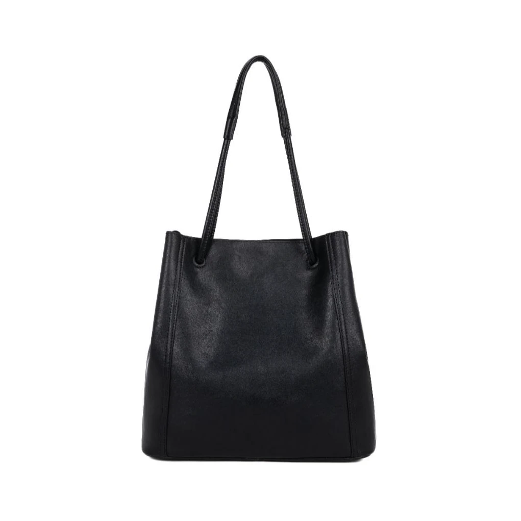 【万姐高定】自然主义原格植鞣托特包大容量通勤-W12-黑色