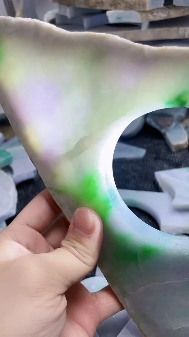 裸石翡翠天然A货翡翠板料