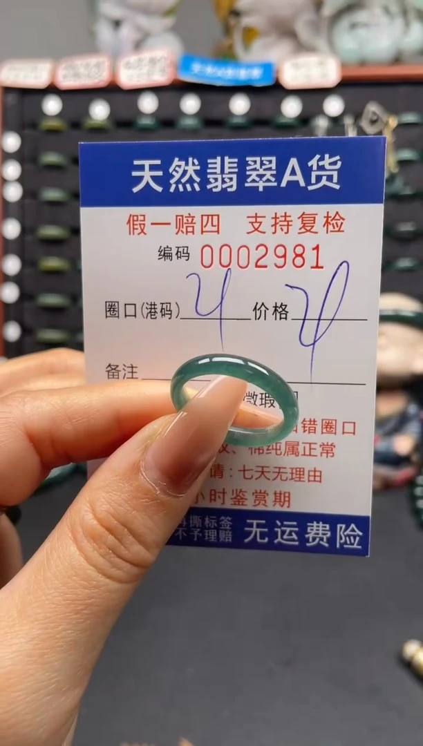 未镶嵌戒指翡翠21*2981