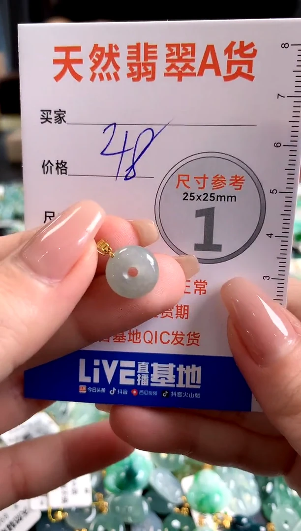 【闪购商品】翡翠颈饰18K金镶嵌13008675