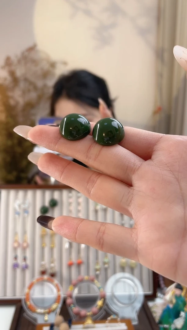 铜合金合金无绿色复古球球耳钉
