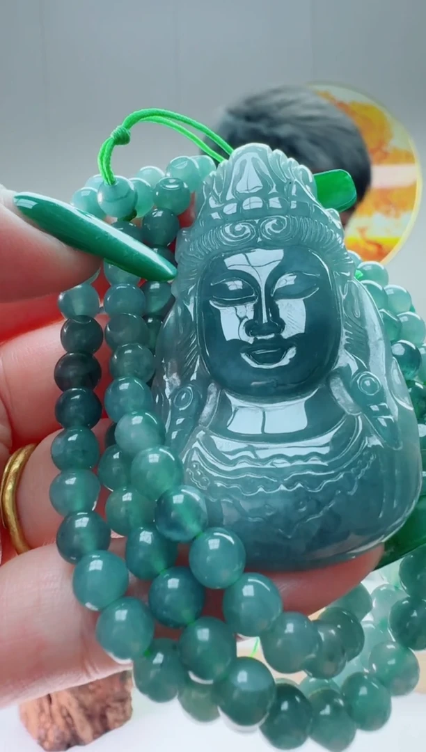 翡翠未镶嵌颈饰多样性随机发其一