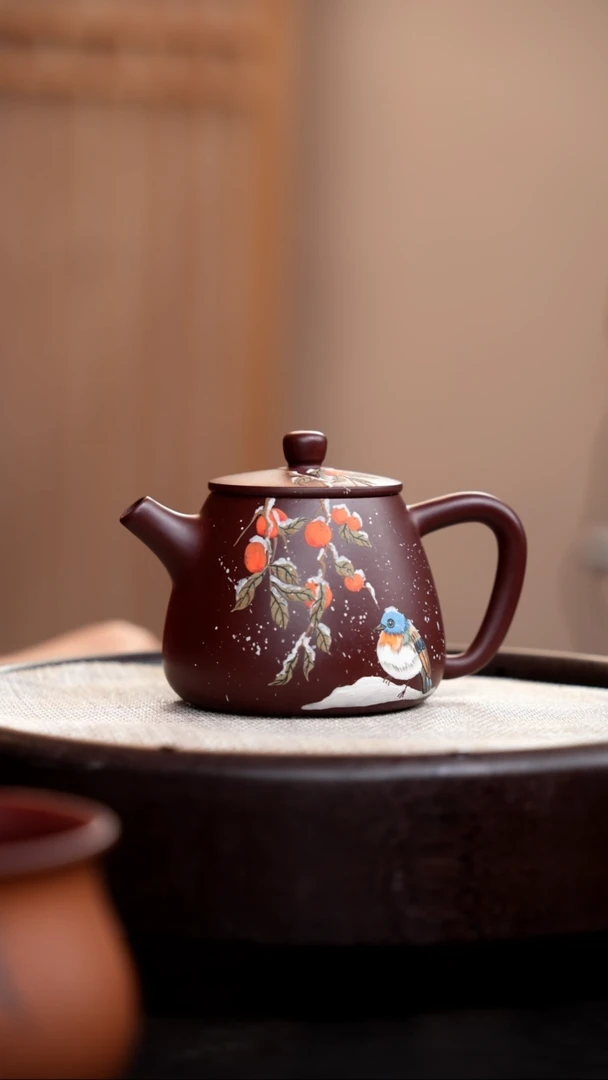 【闪购商品】紫砂茶壶紫泥高石瓢雪景