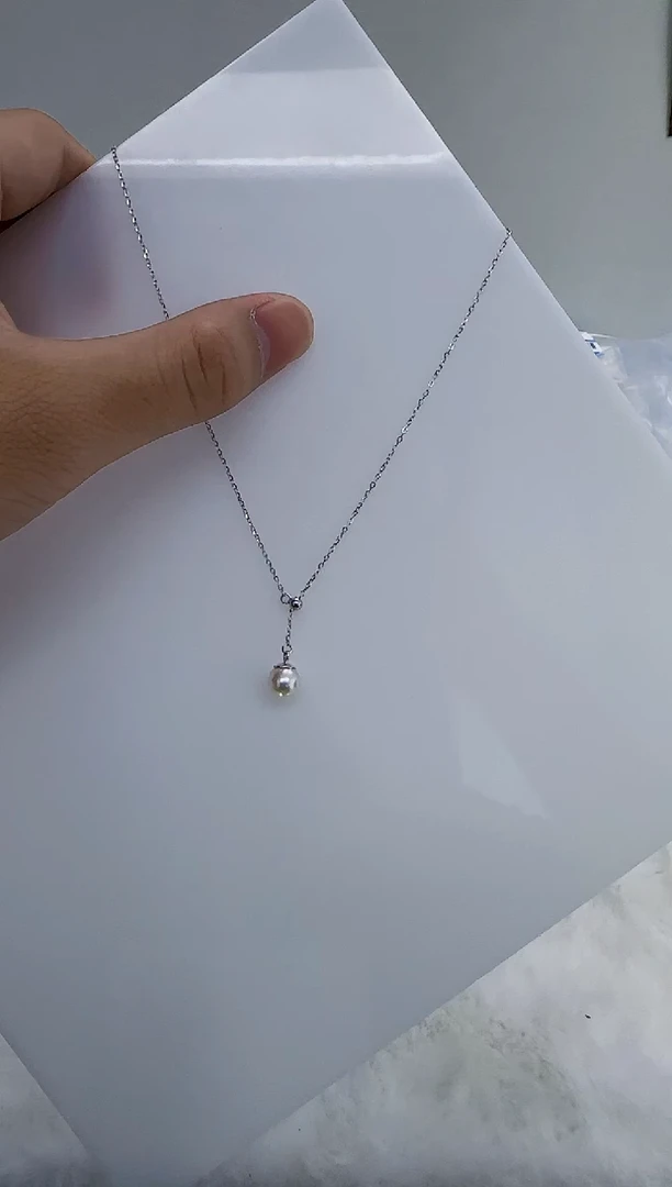 银S925镶嵌海水珍珠DA珍珠吊坠7-8 a665