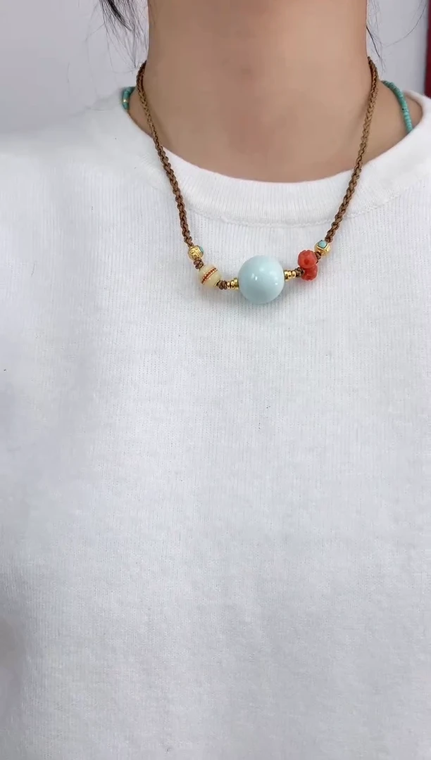 【闪购商品】绿松石吊坠未镶嵌18mm绿松吊坠（多样性发）