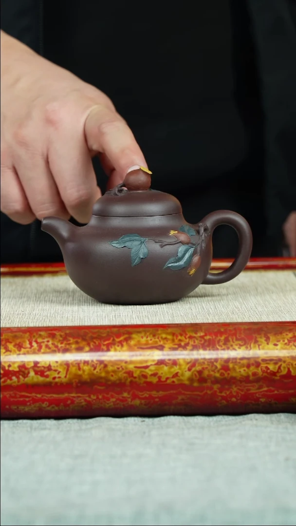 【闪购商品】紫砂茶壶石榴 紫泥 蒋雅名制