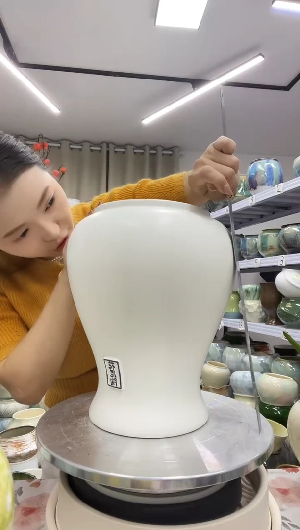 【10.8号】陶瓷花盆直播链接  高：   27.5  口：14